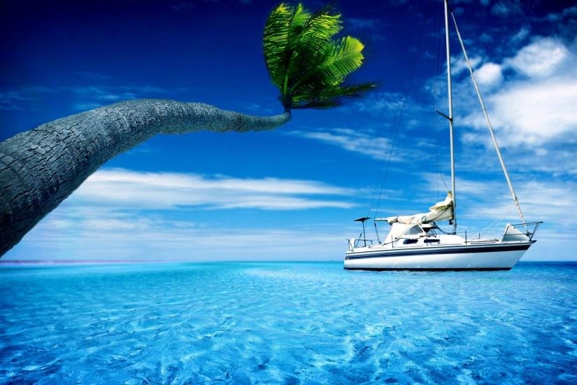 boat boat water palma palm sky summer heat yacht yacht wallpapers desktop  wallpaper best wallpapers desktop