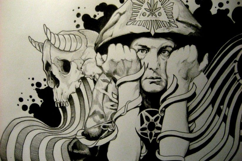 We always effort to show a picture with HD resolution or at least with  perfect images. Aleister Crowley Occult Satanic Satan Psychedelic Wallpaper  ...