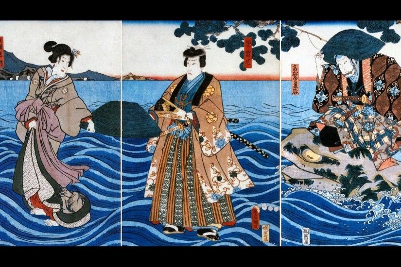Tamasaburo Orochi (Kabuki set to Ukiyo-e)