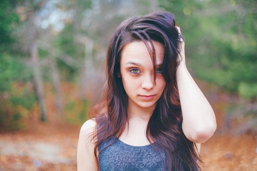 forest, Model, Eyes, Women, Women outdoors, Hipster Photography