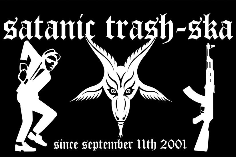 Satanic Ska Logo Dark Horror Occult Wallpaper At Dark Wallpapers