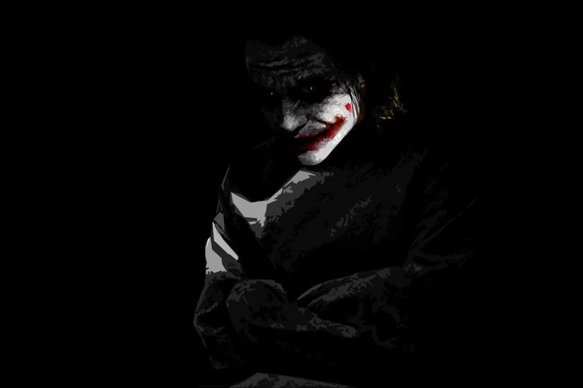 Black Background Jocker The Dark Knight Joker Wallpaper