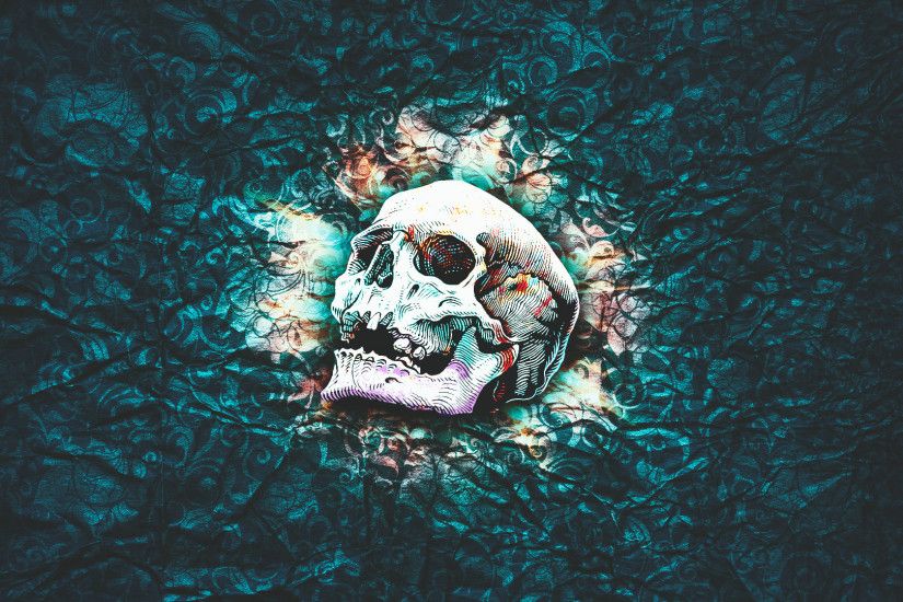 #colorful, #pattern, #abstract, #texture, #skull, #skull and bones,  wallpaper