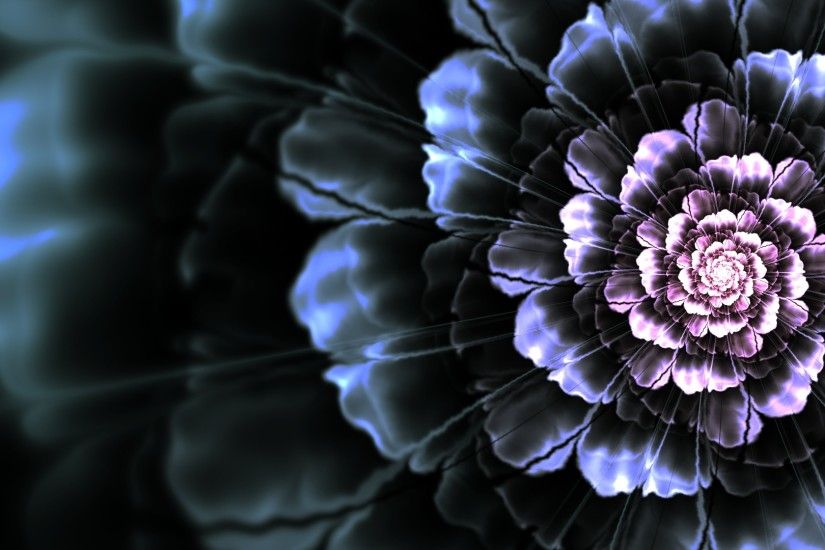 1920x1080 Wallpaper flower, background, bright, lines, dark