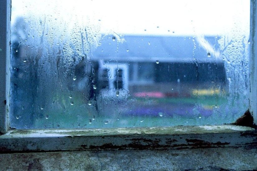 Wet Window After Rain Wallpaper Wallpaper
