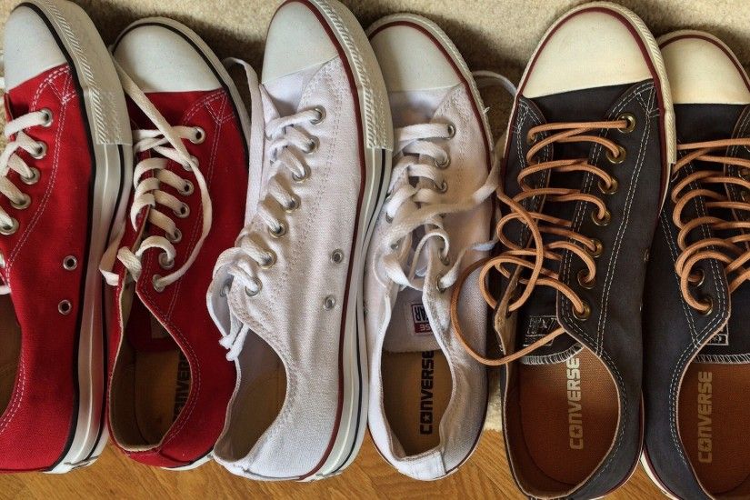 3 red white and black converse all star low top sneakers preview