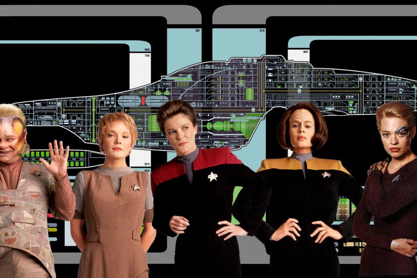 ... Extra Widescreen Star Trek Voyager Wallpaper by gazomg
