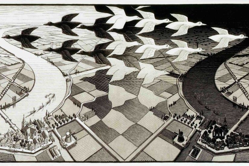 Mc Escher Wallpaper Hd Backgrounds 4 Full | Wallpaperiz.
