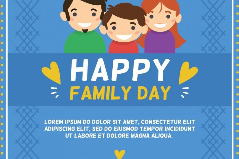 Happy Family Day background Vector