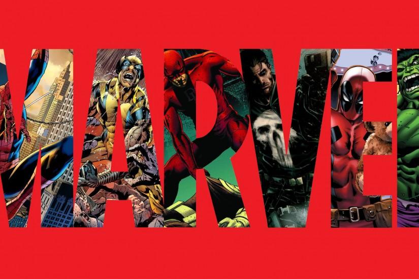 Comics - Marvel Spider-Man Wolverine Daredevil Punisher Deadpool Hulk  Wallpaper