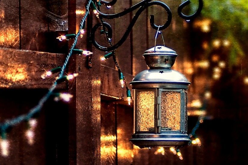 Lanterns lights wallpaper