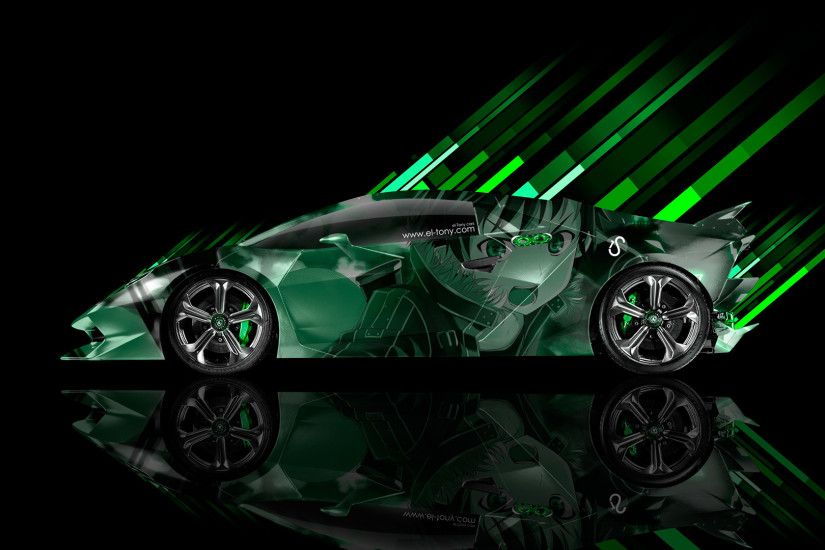 Lamborghini-Sesto-Elemento-Side-Anime-Aerography-Car-2014-