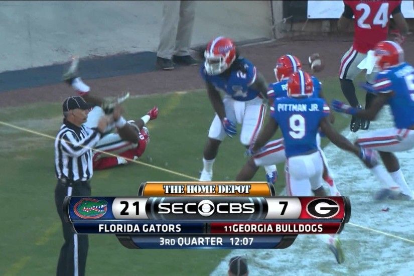 Florida Gators at #11 Georgia Bulldogs 2014 Full Game cfedit UF UGA -  YouTube
