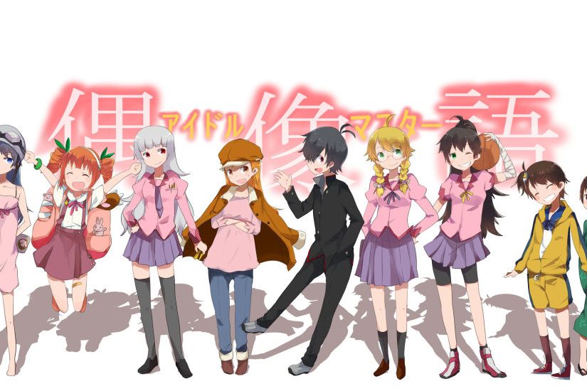 Anime - iDOLM@STER The iDOLM@STER Crossover Monogatari (Series)  Bakemonogatari Wallpaper