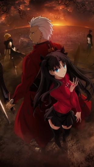 Fate Stay Night Unlimited Blade Works Rin Tohsaka Archer.iPhone 6 Plus  wallpaper 1080x1920