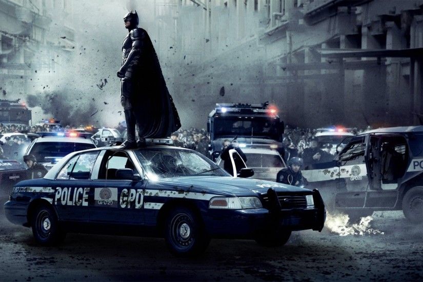 batman riot christian bale gotham city police cars batman the dark knight  rises 1741x1088 wallpap Art