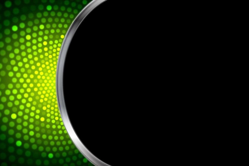 Abstract bright green shiny motion design with silver stripe and black  background. Seamless looping video