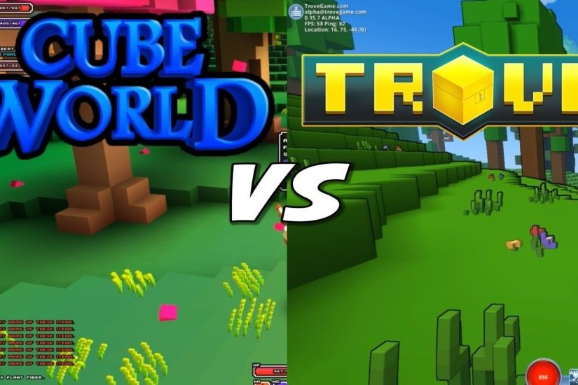 Cube World vs Trove - Gameplay Comparison - YouTube ...