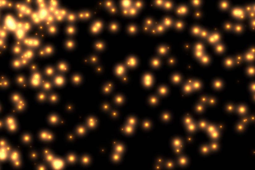 Orange Little energy spheres Black Background ANIMATION FREE FOOTAGE HD