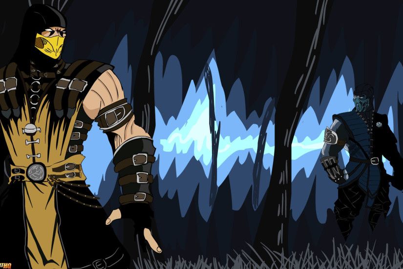 Mortal Kombat X Wallpaper Scropion vs Subzero Fanart by TekkenRocker
