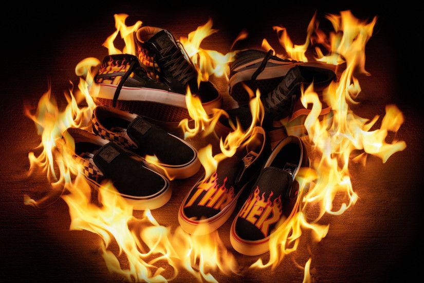 ... to release a full line of apparel, accessories and footwear in late  July to commemorate the ubiquitous Thrasher flame logo, originally released  in 1981.