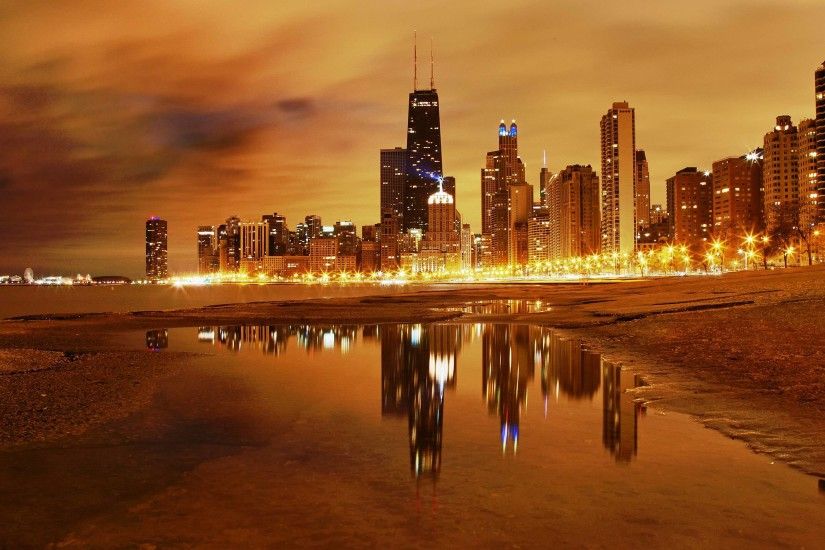 Chicago City Skyline Wallpaper