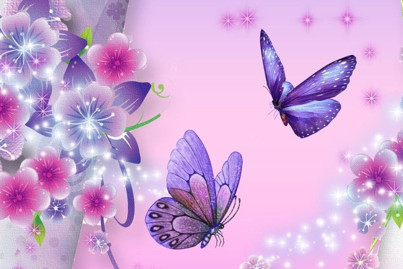 butterfly wallpaper purple star