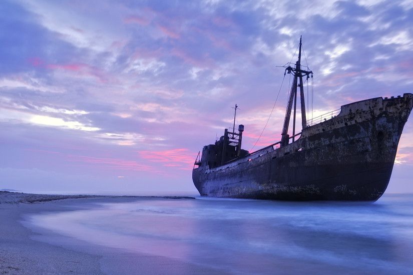 Ship is stranded full hd wallpaper | Full HD Wallpapers, download .