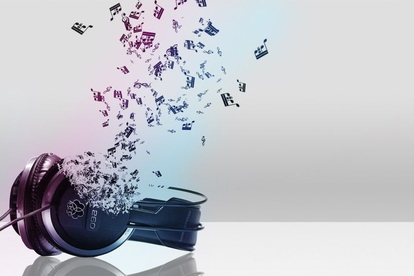 ... turning into musical notes HD Wallpaper 1920x1200