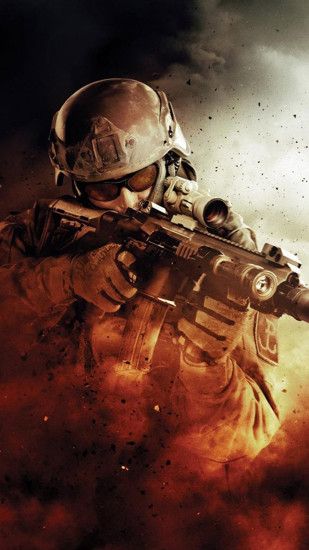 3249 4: War Fire Fight Soldier Gun Weapon iPhone wallpaper