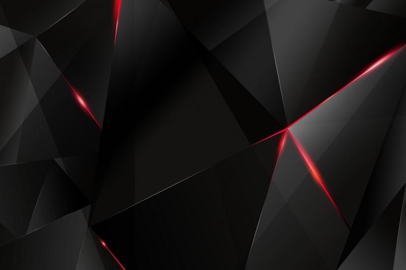 Black polygon with red edges Wallpaper #1202