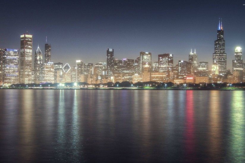 Chicago Skyline HD desktop wallpaper Fullscreen Mobile