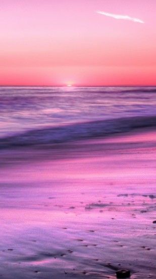 Nature iPhone 6 Plus Wallpapers - Sunrise Horizon Calm Sea Beach iPhone 6  Plus HD Wallpaper