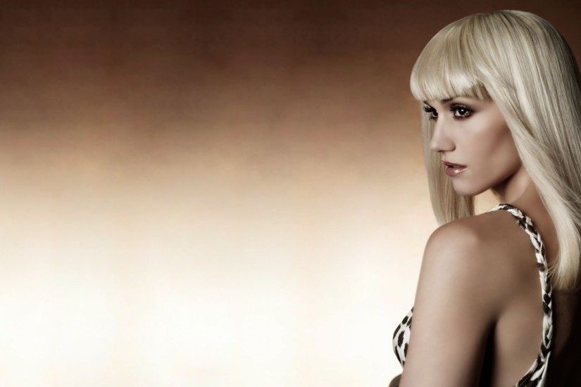Wallpaper Gwen stefani, Shoulder, Blonde, Lips, Lipstick HD, Picture, Image
