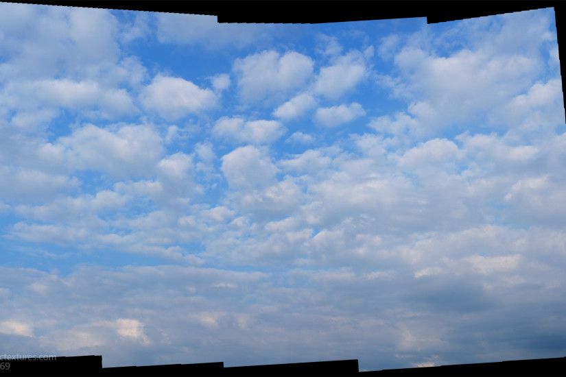 Sky blue Clouds white pano 00269