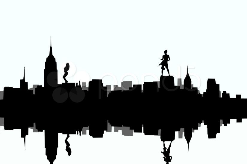 New York City Skyline Silhouette Clip Art ...