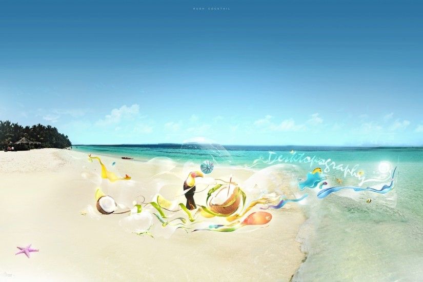 Image: Fish Coconut Umbrella Toucan wallpapers and stock photos. Â«