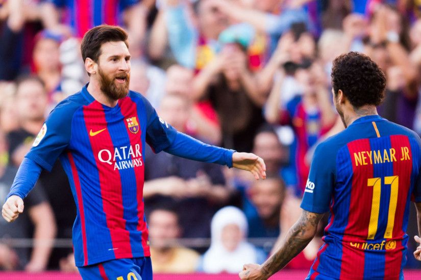 Lionel Messi Neymar Barcelona La Liga 050617 ...