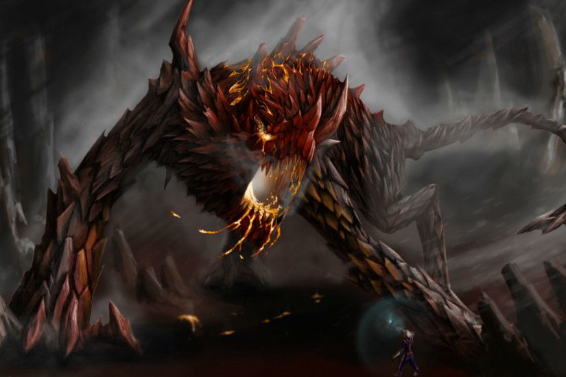 Video Game - Rift Creature Battle Magic Dark Wallpaper
