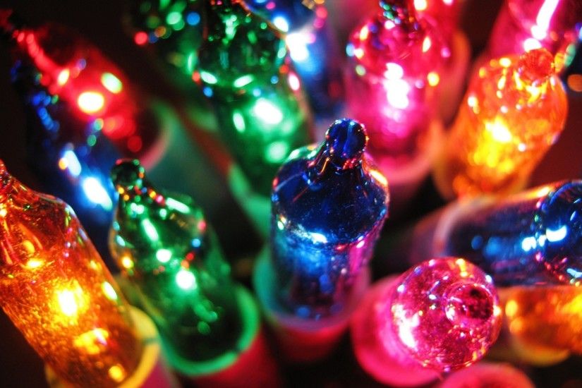 Colorful Christmas Lights Wallpaper