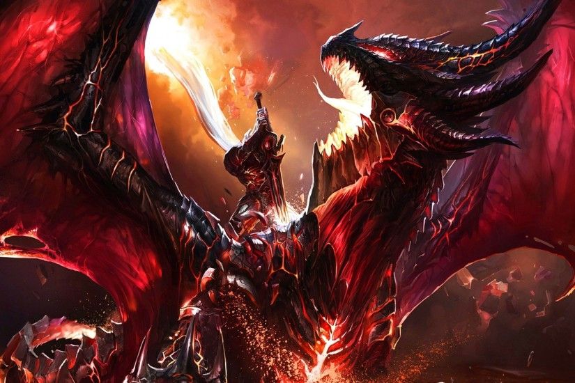 Artwork Chenbo Deathwing Dragons Fantasy Art World Of Warcraft ...