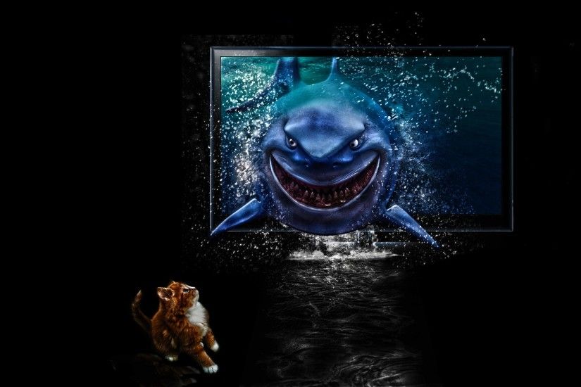 Movie - Finding Nemo Bruce (Finding Nemo) Wallpaper