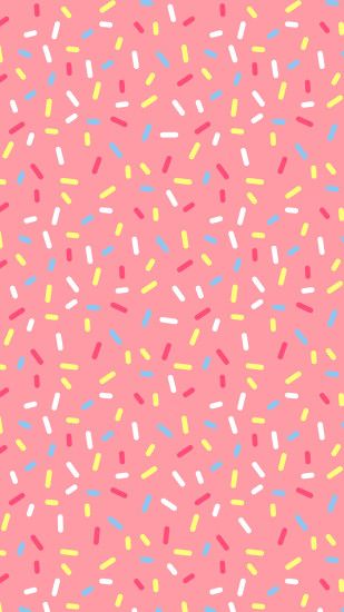 Pink Donut Sprinkles iPhone Wallpaper @PanPins