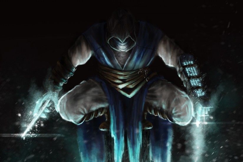 Mortal Kombat Sub Zero Wallpaper Jump Art HD Image