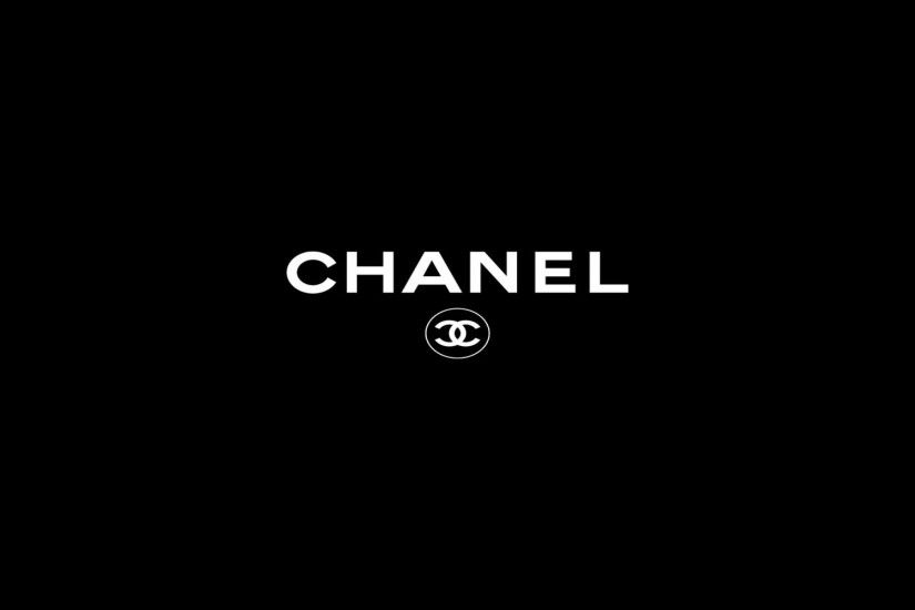 chanel logo black wallpaper hd