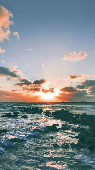 Nature-Ocean-Sunset-Landscape-iPhone-6-plus-wallpaper