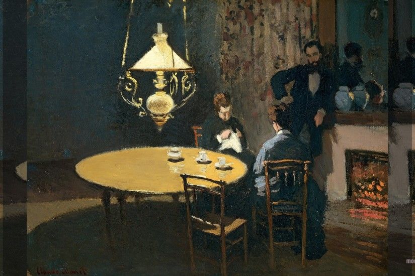 An Interior After Diner (1869) Â© Claude Monet ...