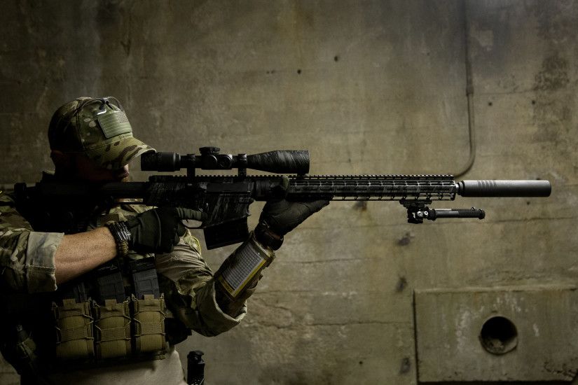 Wallpaper Sniper rifle Snipers Soldiers Army 3840x2160