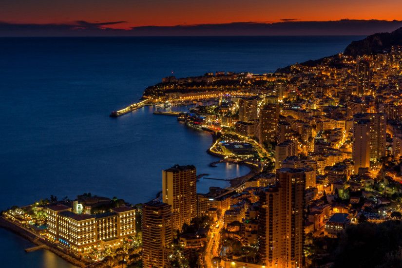 HD Wallpaper | Background Image Monaco At Night