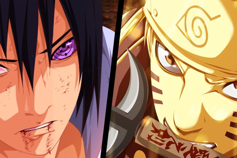 uchiha sasuke sharingan rinnegan eyes and naruto uzumaki sage of six path  mode